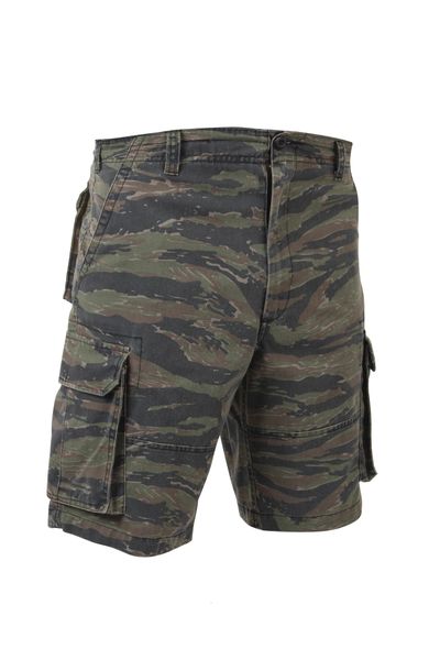 Rothco Vintage Camo Paratrooper Cargo Shorts | Tiger Stripe Camo | 2635