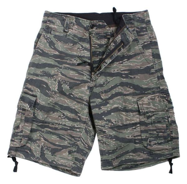 Rothco Vintage Camo Utility Shorts | Tiger Stripe Camo | 2214