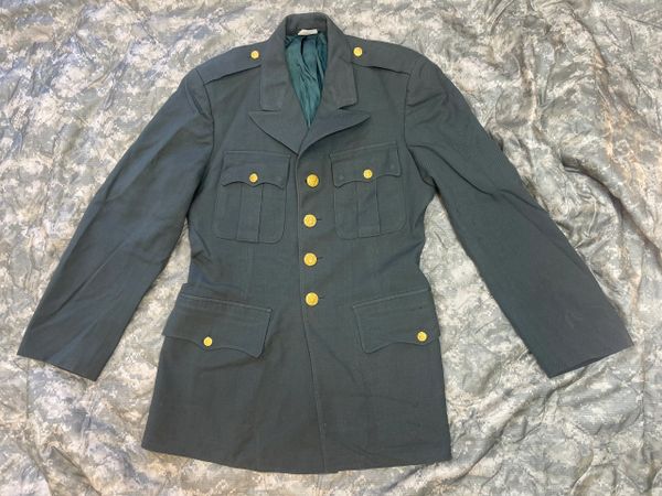 US ARMY CLASS A GREEN UNIFORM DRESS JACKET | 36R