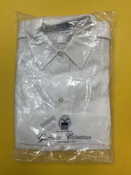 Woman's Army Tuck-in White 521 Long-Sleeve Uniform Dress Shirt | 16R NIB