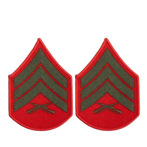 USMC MARINE CORPS CHEVRON ENLISTED RANK: SERGEANT SGT E5