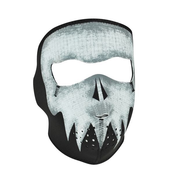 Neoprene Full Face Mask - Glow in the Dark Punisher Skull