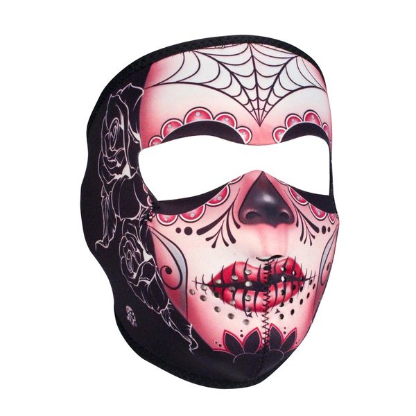 Neoprene Full Face Mask - Sugar Skull