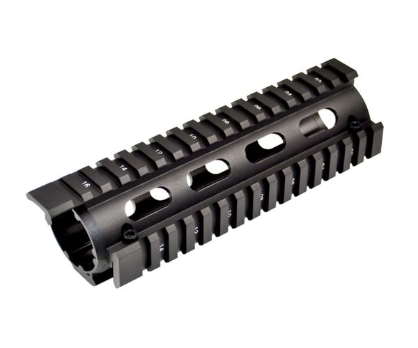 Fits 6 75 To 7 2 Piece Drop In Handguard Quad Rail 6 7 Carbine Length With Extended Top Rail For 223 And 5 56 Specializing In Free Float Handguard Rail Mounts And Accessories