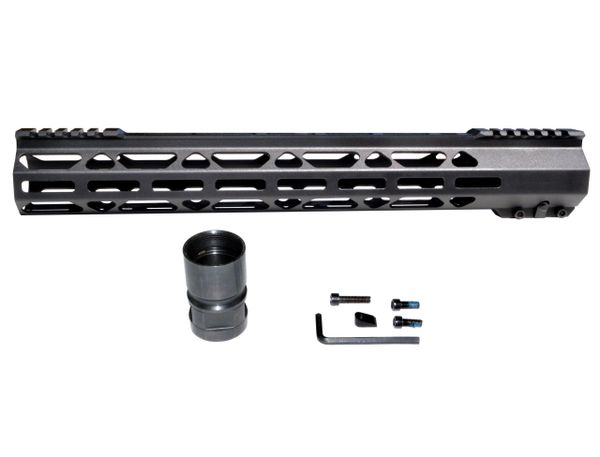 Kexuan M Lok Lr 308 Series Slim Free Float Handguard With Partial Top Rail 15 High Profile Specializing In Free Float Handguard Rail Mounts And Accessories