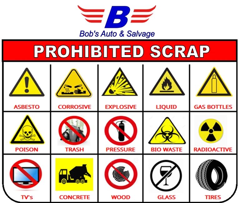 Prohibited Scrap Bob's Auto & Salvage