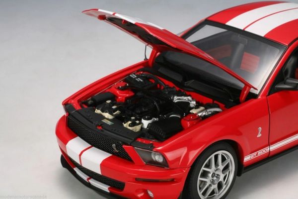 2005 FORD MUSTANG SHELBY GT500 COBRA CONCEPT CAR RED WITH WHITE