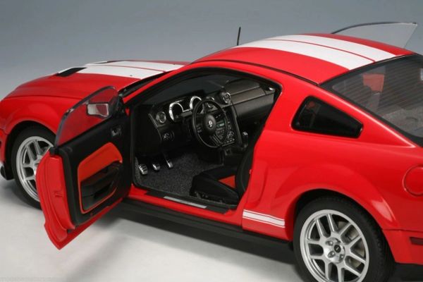 2005 FORD MUSTANG SHELBY GT500 COBRA CONCEPT CAR RED WITH WHITE