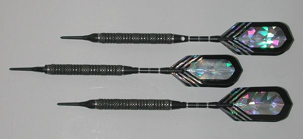 PREDATOR 20 gram Soft Tip Darts - Contoured Grip 80% Tungsten - Convertible - Steel/Soft Tip Darts RD6-20