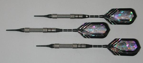 VIPER 18 gram Soft Tip Darts - Contoured Grip 90% Tungsten - Convertible - Steel/Soft Tip Darts NV4-18