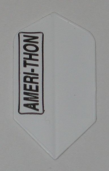 3 Sets (9 flights) Ameithon WHITE Slim Dart Flights - M044X