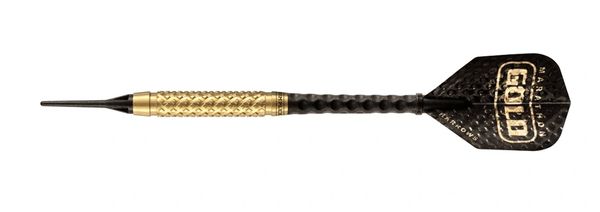 Harrows 18 gram 80% DIMPLEX Gold Tungsten Soft Tip Darts - Knurled Grip - DIMP-18-GOLD