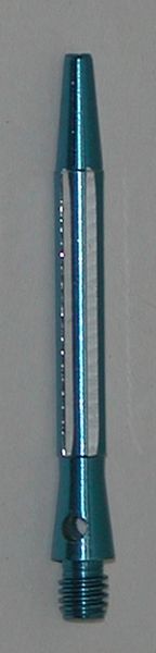 2 Sets (6 shafts) Aluminum 2BA, BLUE CONTOURED MEDIUM Dart Shafts