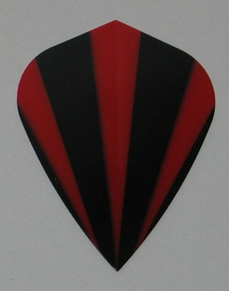 3 Set (9 flights) RED STRIPE Kite Hard Dart Flights 4536