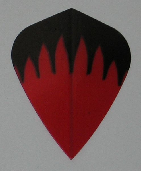 3 Set (9 flights) RED FLAMES Kite Hard Dart Flights 4557