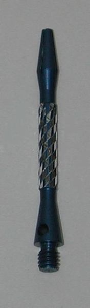 2 Sets (6 shafts) Aluminum 2BA, BLUE CHEQUER SHORT Dart Shafts + O Rings