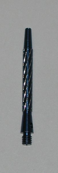 2 Sets (6 shafts) Aluminum 2BA, BLUE GLITTER MEDIUM Dart Shafts + O Rings