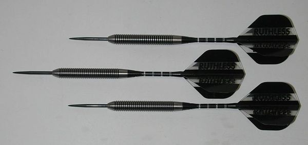 Predator 26 gram Steel Tip Darts - 80% Tungsten, Tight Ringed Grip - Style TR