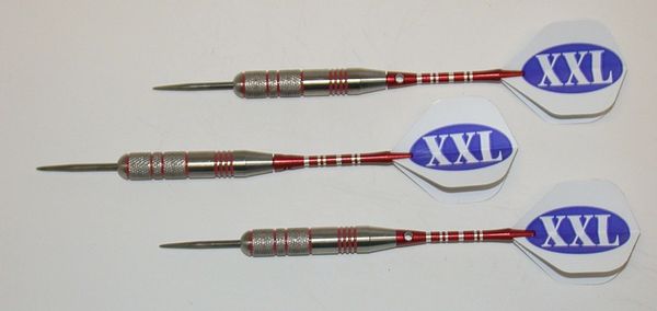 XXL 43 gram Steel Tip Darts - 80% Tungsten, Extra Heavy Darts - Add Extra Ummmmph to your game