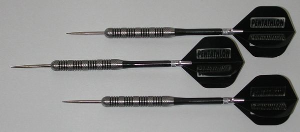 POWERGLIDE 27 gram Steel Tip Darts - 80% Tungsten, Knurled Grip -Style 2