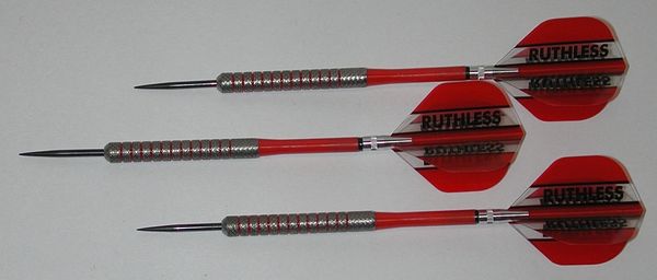 POWERGLIDE 26 gram Steel Tip Darts - 80% Tungsten, Knurled Grip -Style 4