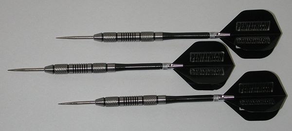 POWERGLIDE 26 gram Steel Tip Darts - 80% Tungsten, Contoured Grip -Style 9