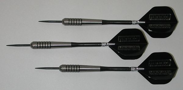 POWERGLIDE 25 gram Steel Tip Darts - 80% Tungsten, Front Knurled Grip -Style 12