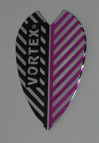 3 Sets (9 flights) Vortex Full Size BLACK/PURPLE Flights -9001
