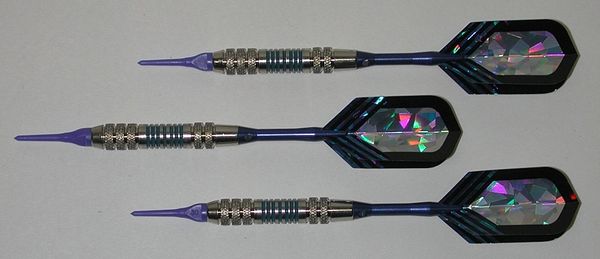 PREDATOR 16 gram Soft Tip Darts - Style Q1 - 2BA (3/16th inch) Tips and Shafts