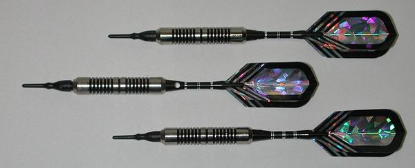 PREDATOR 18 gram Soft Tip Darts - Style Q2 - 2BA (3/16th inch) Tips and Shafts