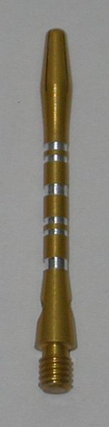 3 Sets (9 Shafts) Aluminum Striped Shafts - GOLD - Ex-Short - AR1, Colormaster