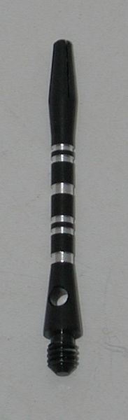 3 Sets (9 Shafts) Aluminum Striped Shafts - BLACK - Inbetween - AR1, Colormaster