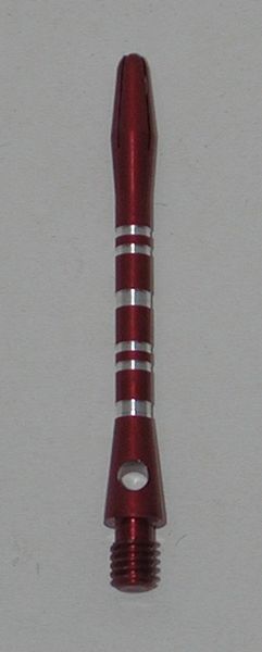 3 Sets (9 Shafts) Aluminum Striped Shafts - RED - Inbetween - AR1, Colormaster