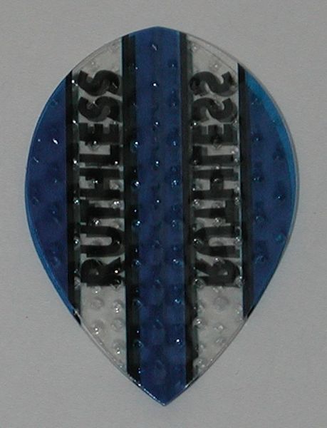 3 Sets (9 flights) Ruthless Embossed (Dimplex Style) Pear BLUE Flights - 4333