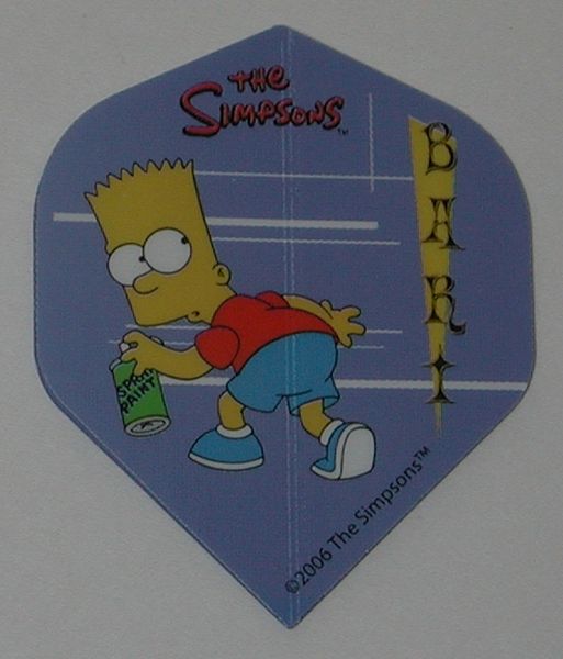 2 Set (6 flights) Simpsons Bart Homer Duff Standard Dart Flights - Simp06