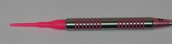 PINK PASSION 16 gram Tungsten Soft Tip Darts - Ringed Grip - 2BA (3/16th inch) Tips and Shafts - PP-R-16