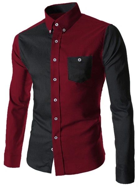 ITEM CODE SFSHIRT08 RED AND BLACK COTTON SHIRT FOR MEN