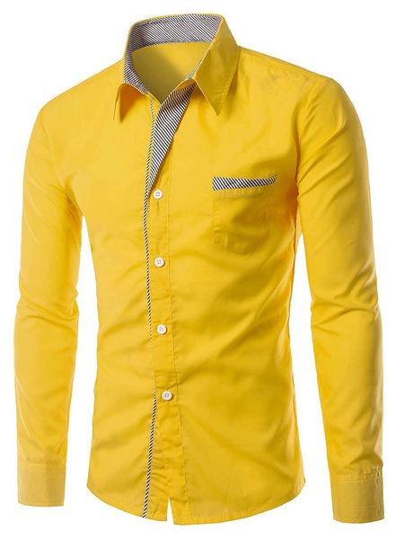 ITEM CODE SFSHIRT19 YELLOW COTTON FULL SLEEVE SHIRT FOR MEN