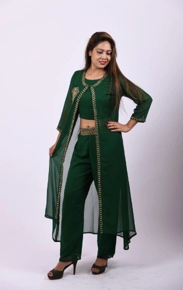 CROP TOP PANT  Designer Dresses