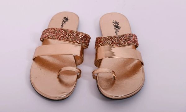 ITEM CODE -SFSANDAL05 PEACH PARTY WEAR SANDAL