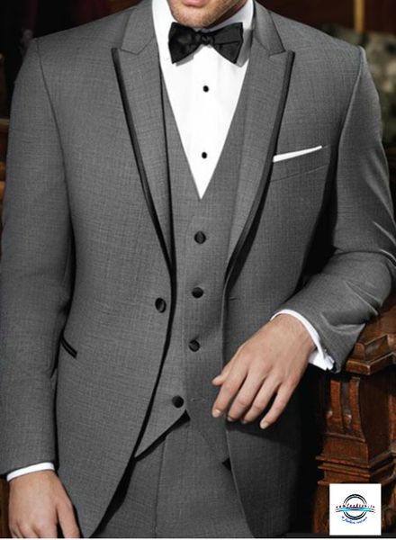 ITEM CODE - SFMSUIT04 GREY 3 PC SUIT FOR MEN