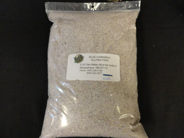 BLUE CORNMEAL, ORGANIC, GLUTEN FREE. 4 POUNDS, SEMI SWEET TASTE