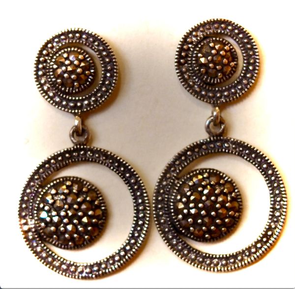 Ballroom Deco Marcasite Earrings