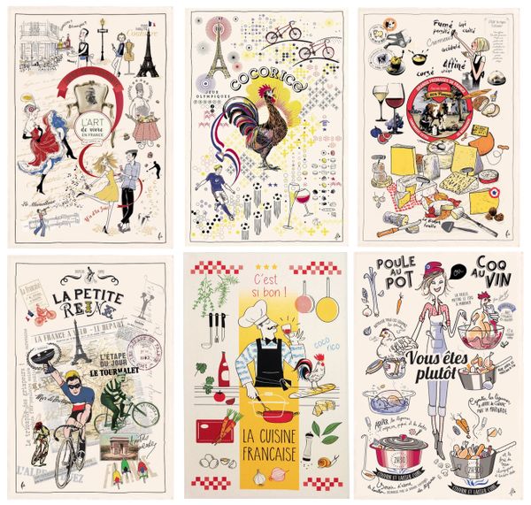 French Tea Towels Zumbido Gifts