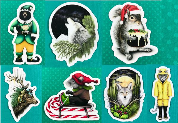 Winter Animal Stickers