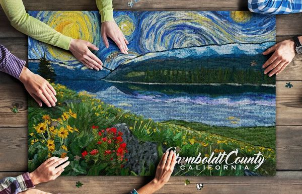 1000 Piece Puzzle - Humboldt County River Scene