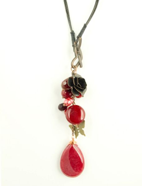 Rose and Butterfly Necklace