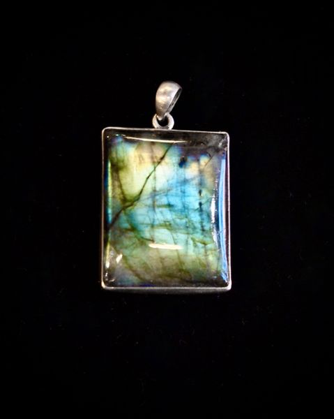 Labradorite Pendant - Large Rectangular