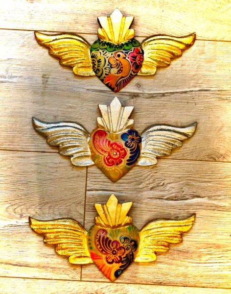 Heart with Wings -Small (wood)