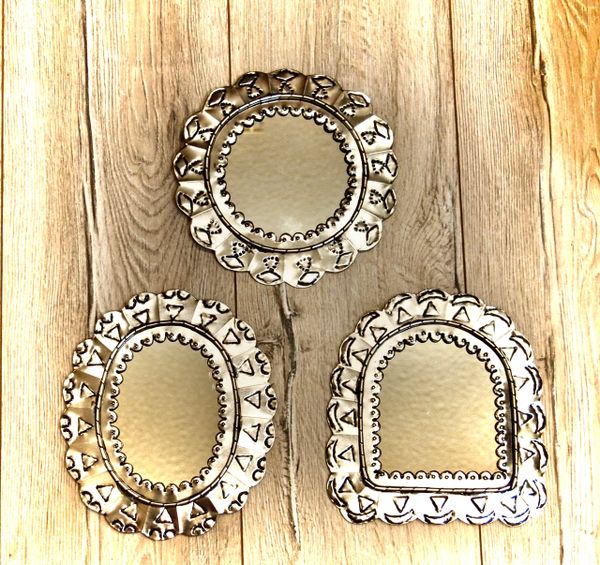 Tin Framed Mirrors - Small